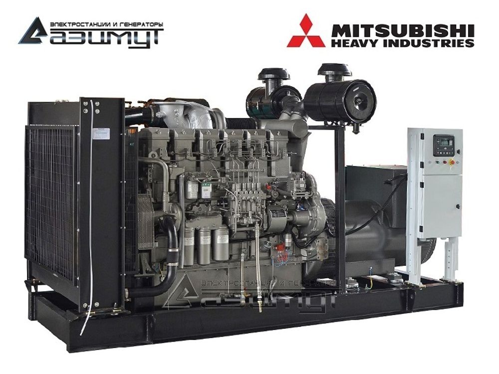 Дизельный генератор Азимут АД-400С-Т400-1РМ8 Mitsubishi