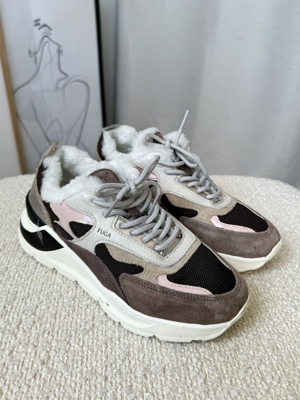 Зимние комбинированные кроссовки D.A.T.E., 34,5