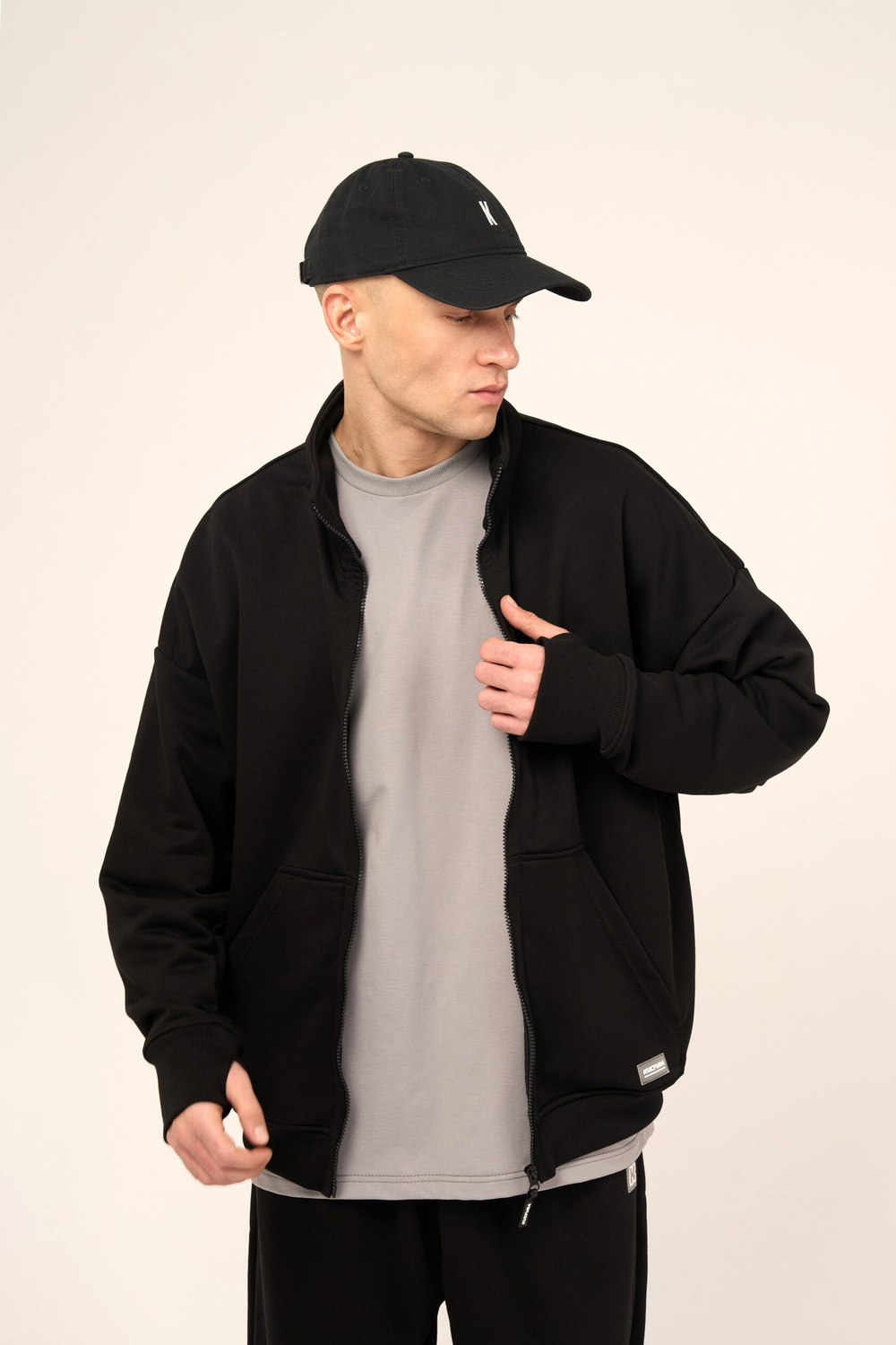 Толстовка KUL'TURA "ZIPPER" Черный