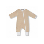 Слип на молнии с отворачивающимися манжетами (топлёное молоко)