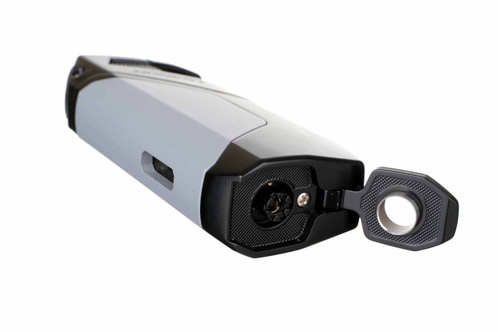 Зажигалка сигарная Honest, двойное пламя, с пробойником, синяя 782-Blue