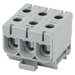 Клемма силовая вводная КСВ ЭРА NO-224-143 тройная KE61.03 6-50 мм2 серая L