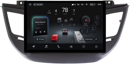 Магнитола для Hyundai Tucson 3 2015-2018 (без штатной КЗВ, рамка черная) - Teyes CC4-PRO монитор 13" 2K QLED на Android 13, Snapdragon 778G, 8+128, AI, CarPlay, DSP, 4G SIM-слот