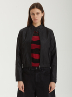 Женская Куртка Vintage Washing Leather Bomber