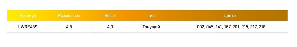 Воблер для рыбалки  REVERS 48S-141 4 г.