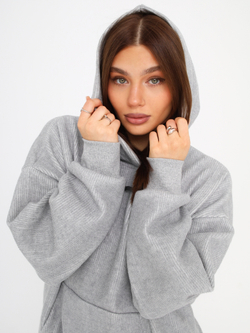 Худи Boston, серое