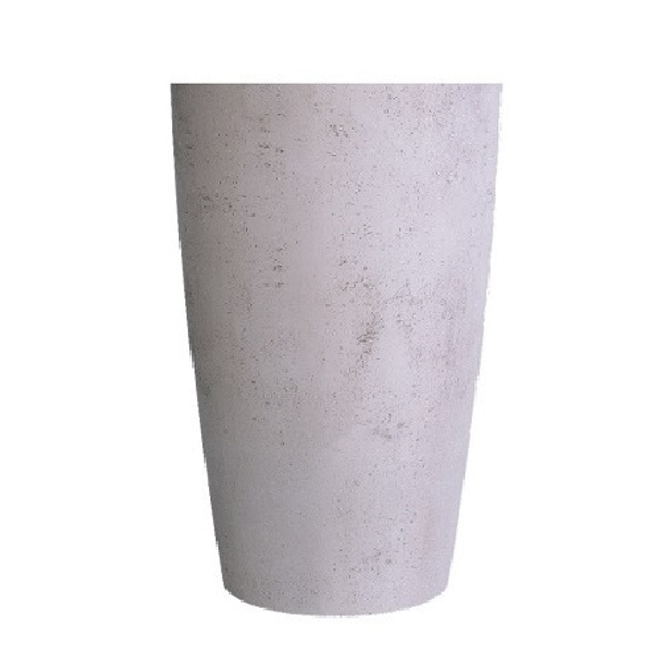 Кашпо Concretika Conus D40 H80 Concrete White