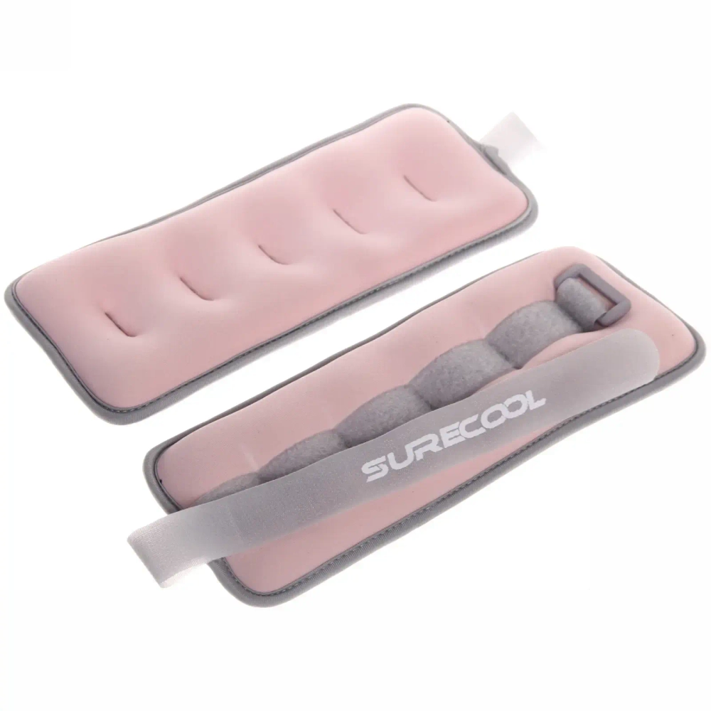 Утяжелитель для рук и ног HW-095, 2*1 кг, розовый