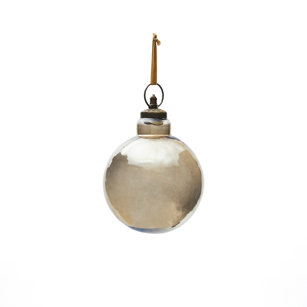 Новогодняя игрушка Piril из коричневого переработанного стекла, Ø 15 см