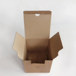 Коробка сундучок, 11 х 11 х 11 см, бурая