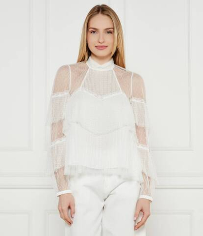 Кружевная блузка TWINSET - экрю(251TP2513)