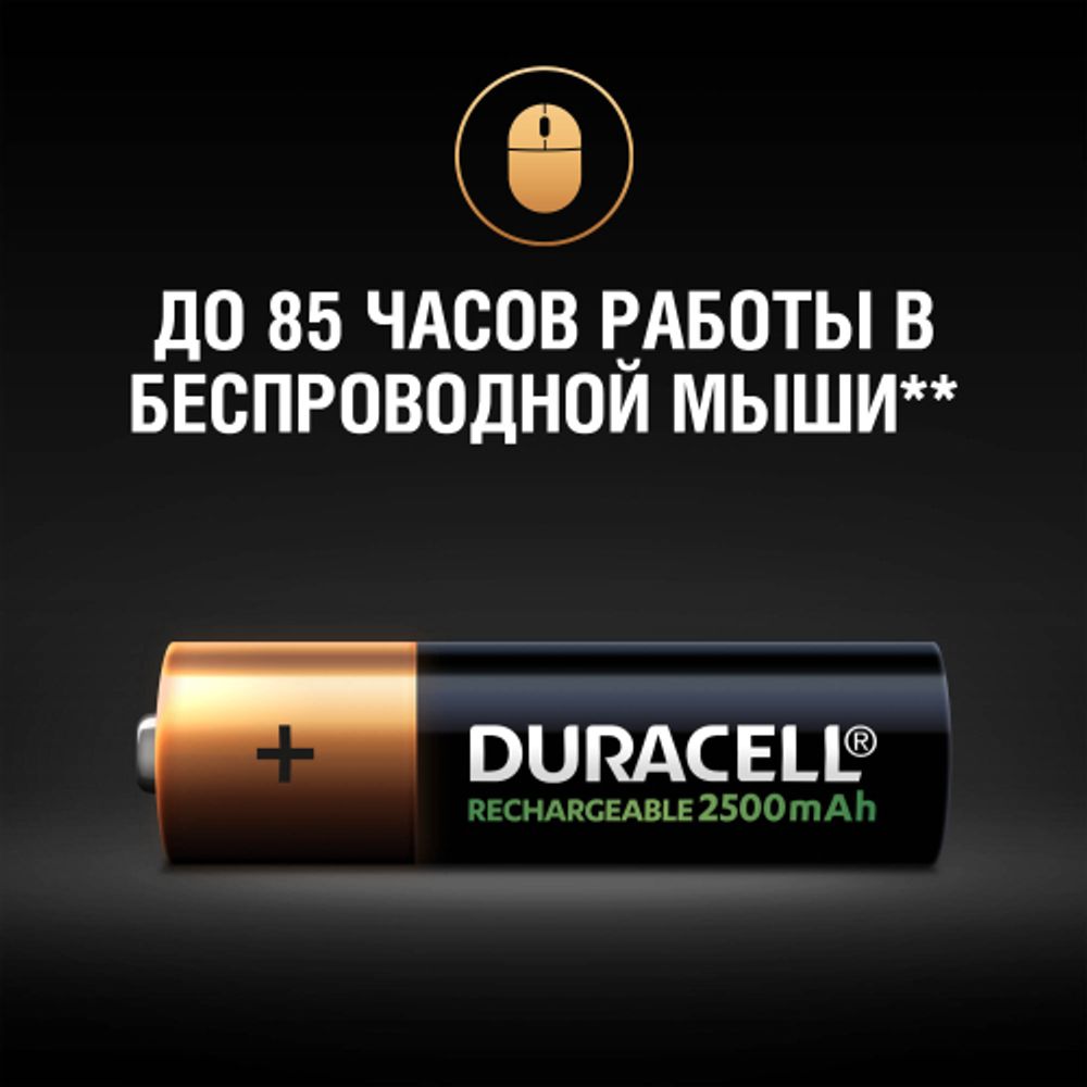 Duracell HR6-4BL 2400mAh/2500mAh предзаряженные | Duracell
