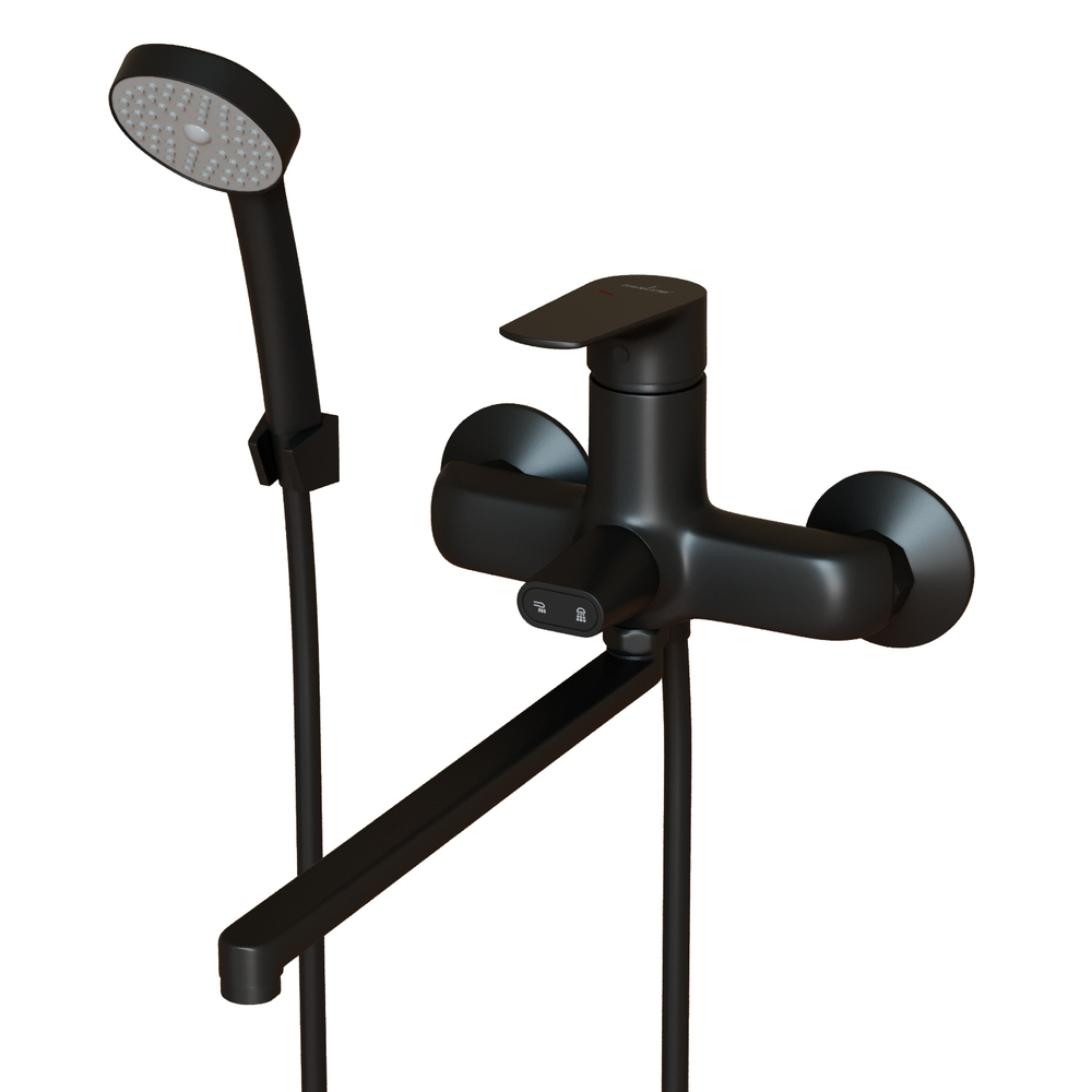 Смеситель для ванны и раковины 35k MIXLINE ML14-02BL ЧЕРНЫЙ