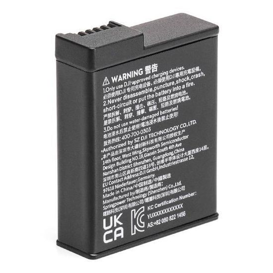 Osmo Action extreme battery