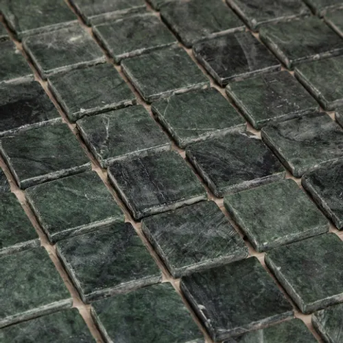 DAO-516-23-4 Мозаика из мрамора green jade зеленая