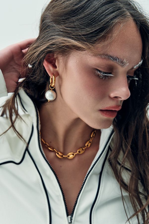 Подвеска Жемчуг из хлопка 14 мм