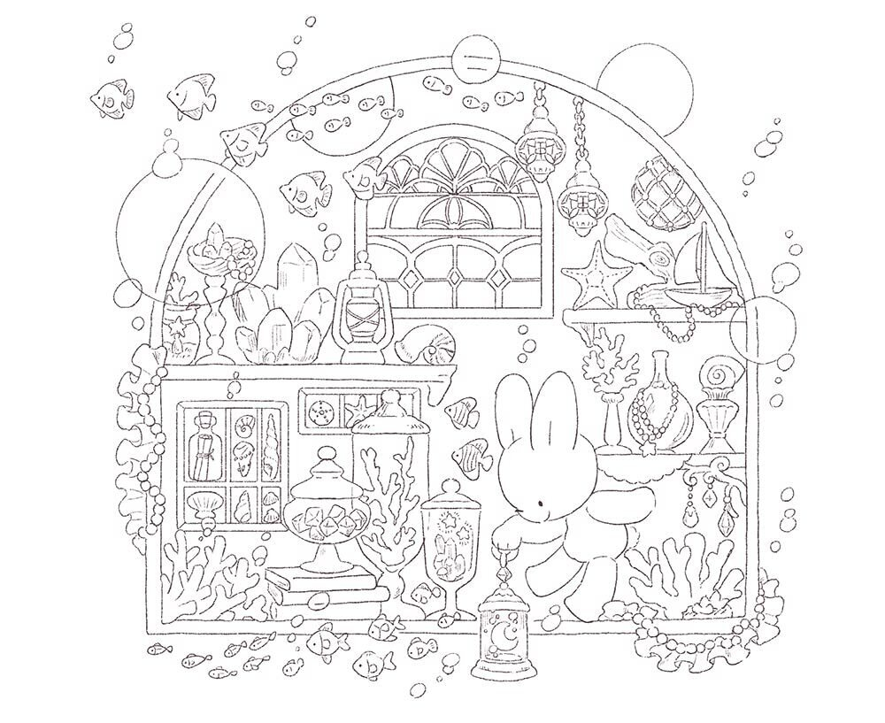 [Vol.4] Rabbit's Fairy Tale Fantasy. Coloring Book