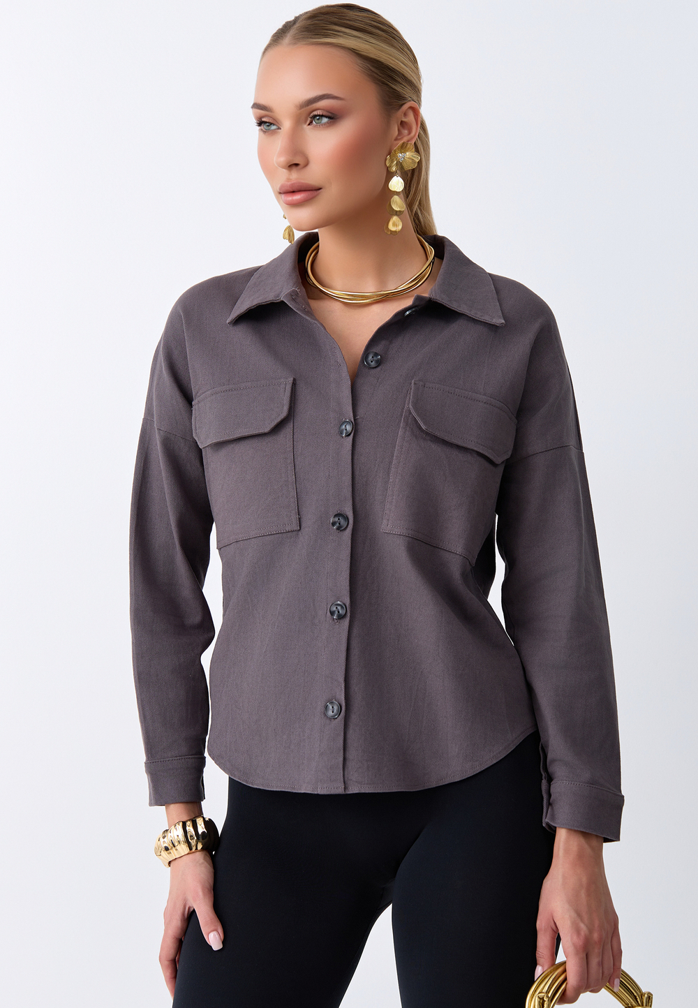 Рубашка джинсовая