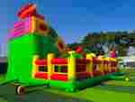 Большая надувная горка «Три дракона» 10,5*8,5*7 м