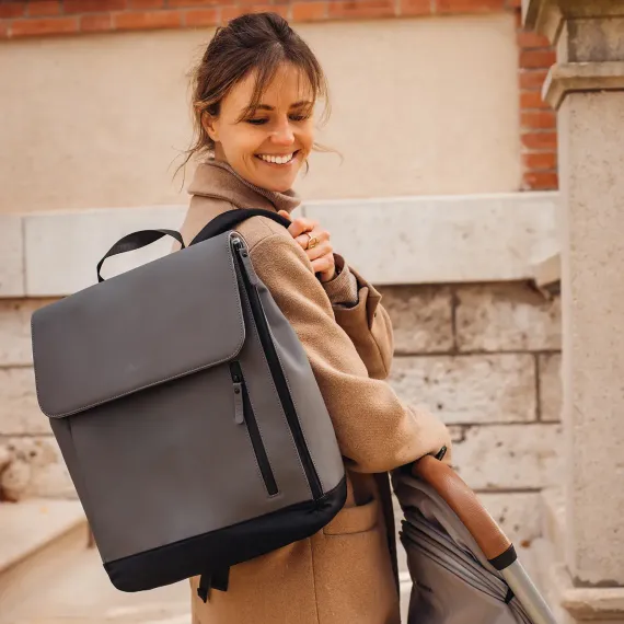 Сумка для мамы Beaba Oslo Backpack Mineral Grey