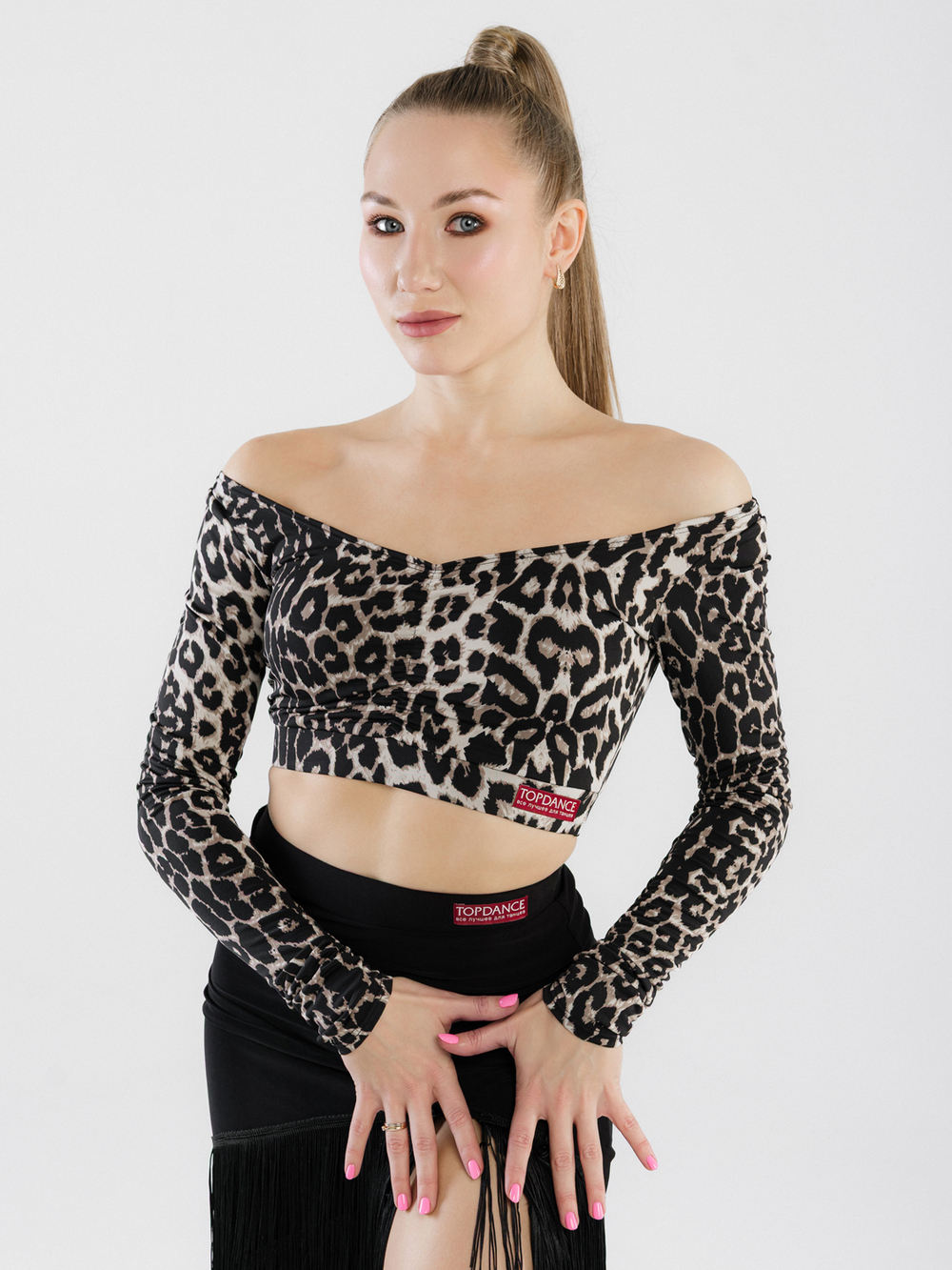 Топ для танцев со сборкой