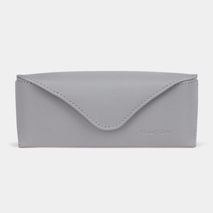 Футляр для очков Vision из кожи теленка, серого цвета