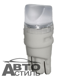 Светодиод 12V T10  3SMD 2835 WHITE 3D Ceramic ZUB MT (без цок) матовая ЗУБ X0012/ТС-D-WZ/7775