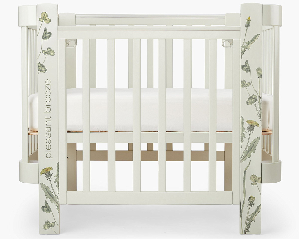 Детская кроватка-трансформер Happy baby Mommy Love в комплекте с расширением 160х70 sage
