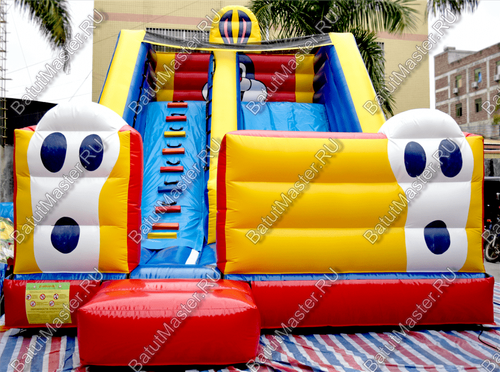 Детский надувной батут-горка "Зайка" 8*5*6 м