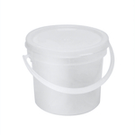 Ведро с герметичной крышкой и ручкой 0,8 л (полупрозрачное, матовое)