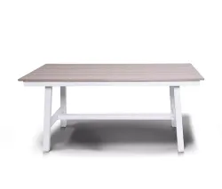 "Сан Ремо" стол обеденный из ДПК, каркас алюминиевый