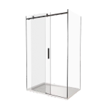 Душевой уголок Good Door Galaxy WTW+SP 130х90 стекло прозрачное/профиль черный