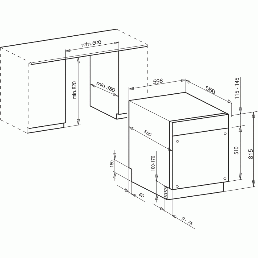Встраиваемая посудомоечная машина Kaiser S60 I 69XL