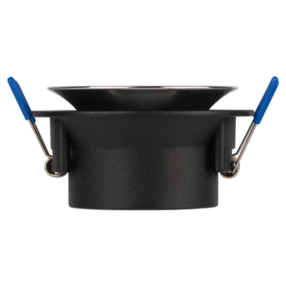 Светильник встраиваемый декоративный ЭРА KL103 BK/CH под лампу MR16 GU5.3 черный/хром | 