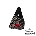 VIVIENNE WESTWOOD СУМКА ШОППЕР ЧЕРНАЯ С ЛОГОТИПОМ БРЕНДА