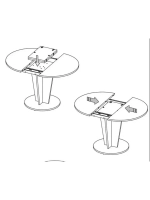 Стол кухонный обеденный круглый раздвижной 90х90х74,5 см