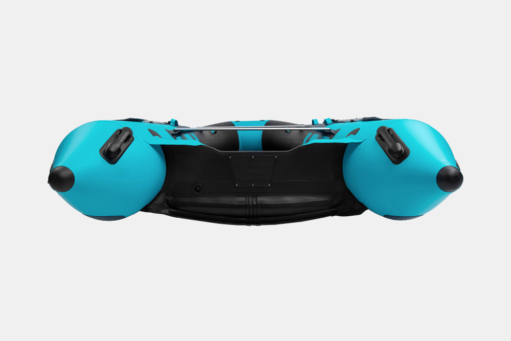 Надувная лодка GLADIATOR E420PRO черно-бирюзовый