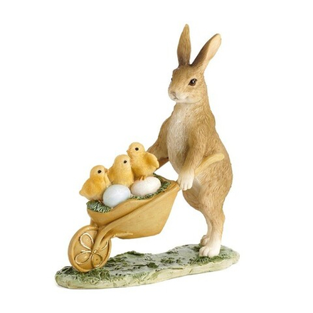 Декоративная фигура "Кролик катит тачку"