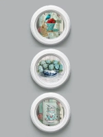 Картины на стену интерьерные на холсте 3 шт. 17.5 см