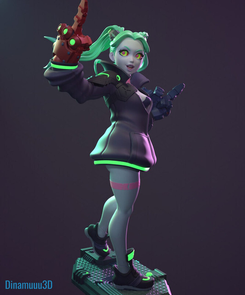 Rebecca Ребекка Киберпанк Cyberpunk Коллекционная Фигурка Аниме