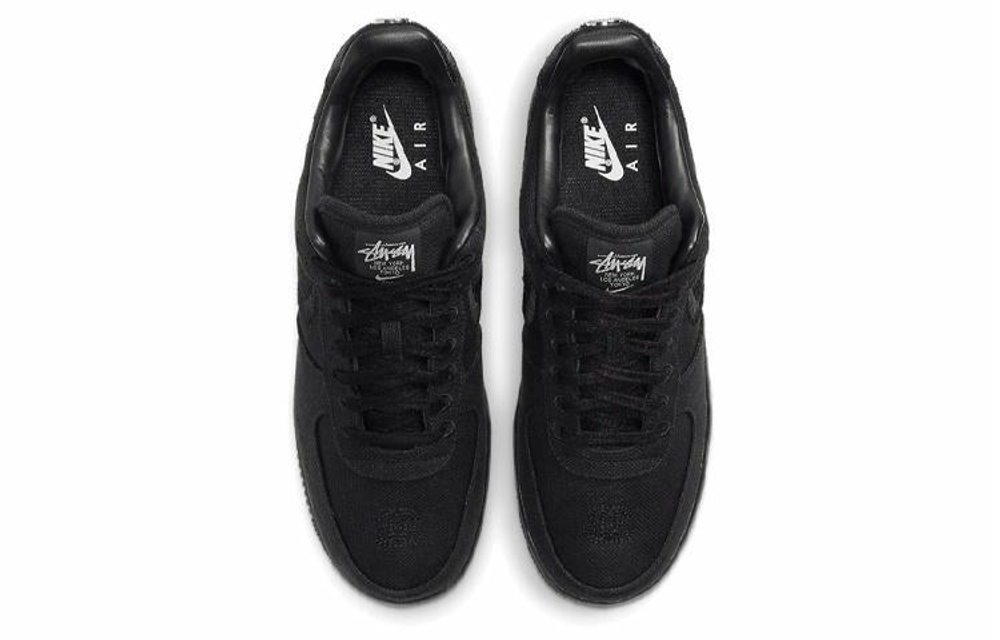 Кроссовки Stussy X Nike Air Force 1 Low "Triple Black"