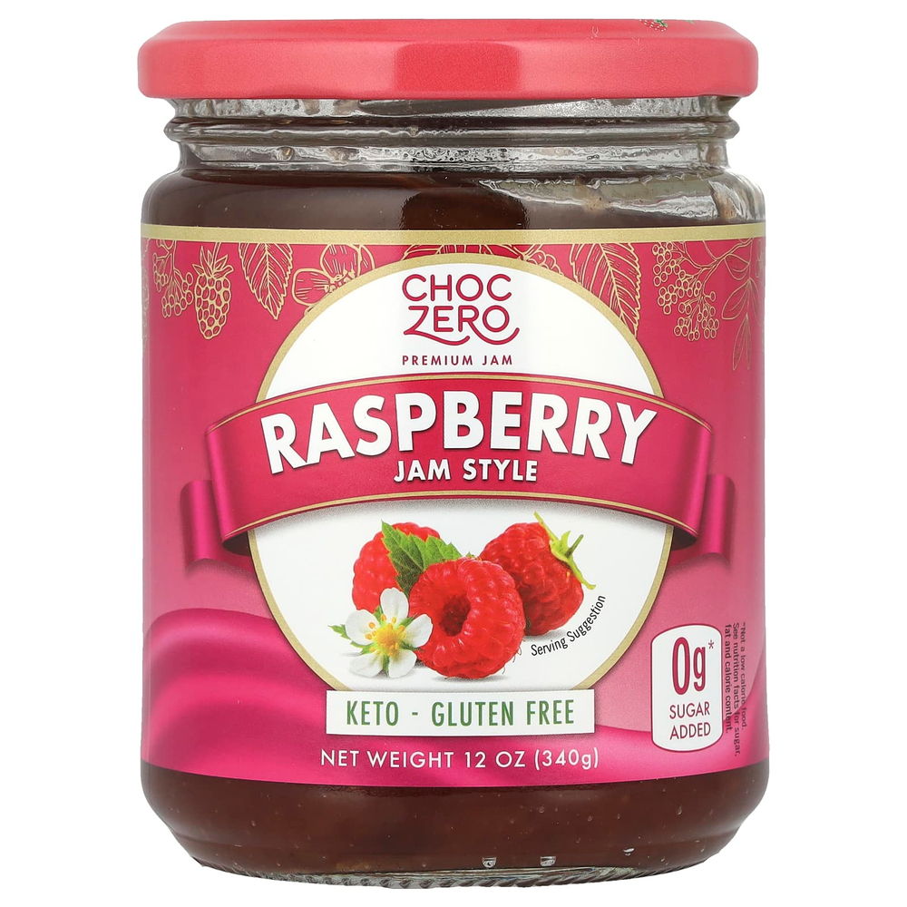 ChocZero, малиновый джем, 340 г (12 унций)