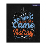 Тетрадь 36л., А5, клетка, Alingar "Never give up", скрепка, мелованный картон (стандарт) , блок офсет, 4 дизайна в пленке т/у