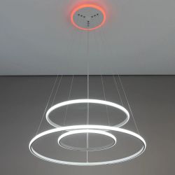 Citilux Неон Смарт CL731A090E RGB Умная подвесная люстра Белая