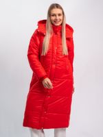 Пальто зимнее "Дейзи" женское красный