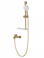Смеситель для ванны с душевым гарнитуром WONZON & WOGHAND ALFA, Брашированное золото (WW-AE3201-BG)