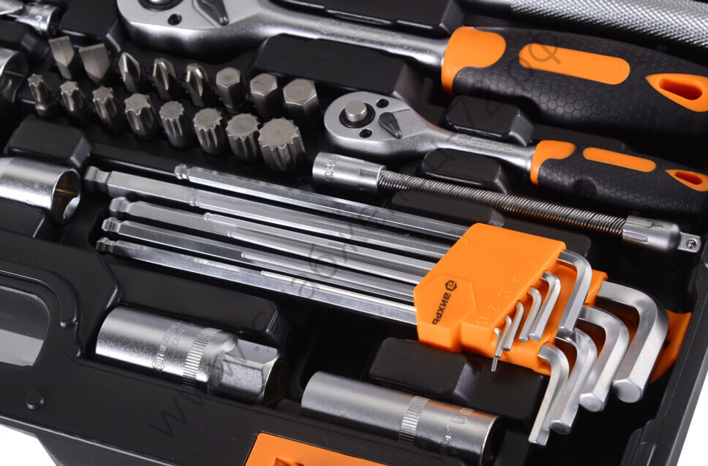 Набор инструментов, 1/2", 1/4", CrV, в кейсе 151 предмет Вихрь