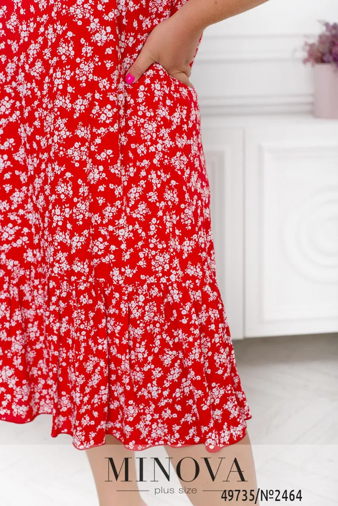 Платье 2464-красный Minova