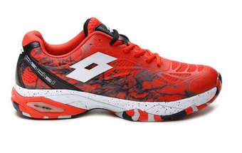 Мужские кросовки для Padel Lotto Superrapida 200 IV - grenadine red/all white/all black