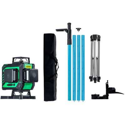 Лазерный уровень INSTRUMAX GL 4-360 Master SET+Штатив-штанга элевационный LP-300 с треногой 3м